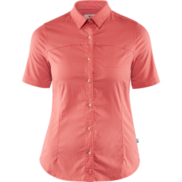 Fjällräven High Coast Stretch Shirt SS W Women’s Shirts Pink Main Front 15789
