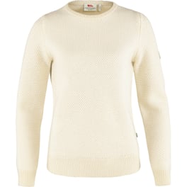 Fjällräven Övik Structure Sweater W Women’s Sweaters & knitwear White Main Front 43065
