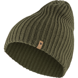 Fjällräven Övik Melange Beanie Unisex Caps, hats & beanies Green Main Front 20909