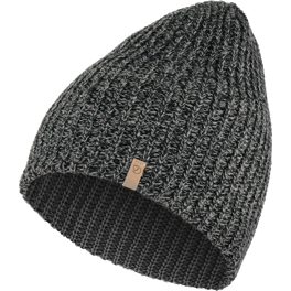 Fjällräven Övik Melange Beanie Unisex Caps, hats & beanies Black Main Front 48294