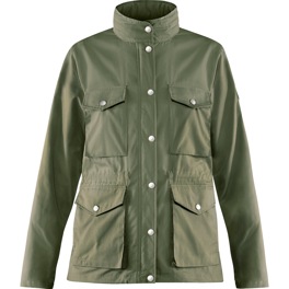 Fjällräven Räven Jacket W Women’s Outdoor jackets Green Main Front 25963